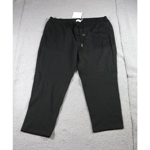 New Pistola Pants XXL Black Cotton Blend 4 Pocket Wide Leg Sweatpants Drawstring - Picture 1 of 10